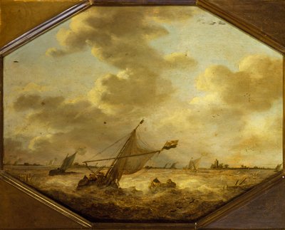 Paisaje marino con pescadores de Jan Josephsz van Goyen