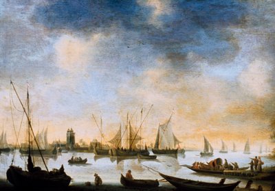 Vista del río, siglo XVII de Jan Josephsz van Goyen