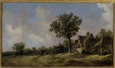 Taberna en un camino rural de Jan Josephsz van Goyen