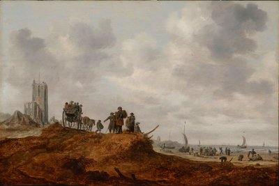 La antigua iglesia de Egmond aan Zee de Jan Josephsz van Goyen