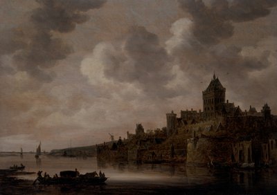 El Valkhof en Nimega, hacia 1640 (óleo sobre tabla) de Jan Josephsz van Goyen