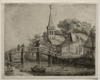 El puente de madera de Jan Josephsz van Goyen