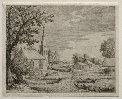 Iglesia del Pueblo de Jan Josephsz van Goyen