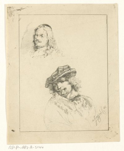 Retratos de Rembrandt y Tilmans de Jan Karel Jacob de Jonge