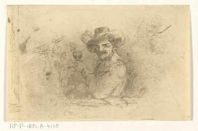 Soldado con vidrio levantado de Jan Karel Jacob de Jonge