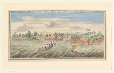 Vista de Malaca desde el mar
Vista de Malaca justo por encima de la ladera del mar (título en el objeto) de Jan Keldermans