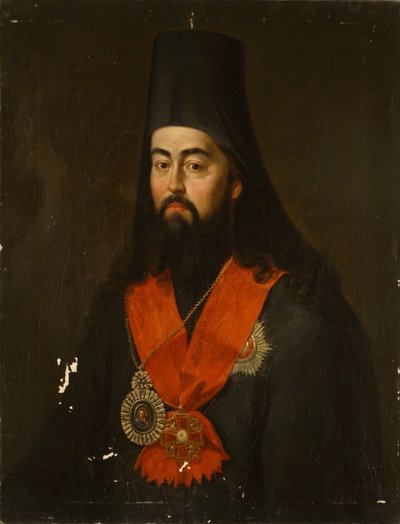 Retrato del Arzobispo Pavel Ponomarev de Rostov y Yaroslavl 1745-1806 de Jan Ksawery Kaniewski