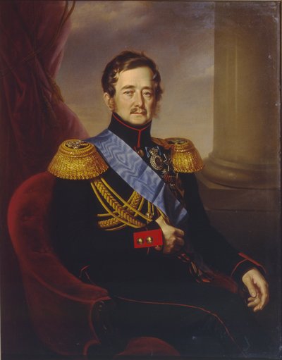 Retrato de Iván Fiódorovich Paskevich, Conde de Eriván, Virrey del Reino de Polonia, 1845 de Jan Ksawery Kaniewski