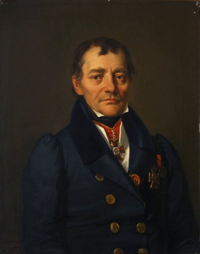 Retrato del escritor Pyotr Ivanovich Sokolov 1766-1836, 1830 de Jan Ksawery Kaniewski