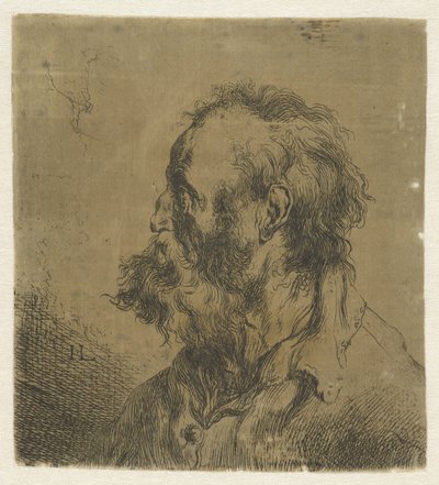 Busto de un anciano con barba Varios tronikens geets de J. L. (título de la serie) de Jan Lievens