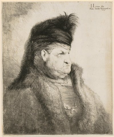 Retrato de busto de un oriental de Jan Lievens