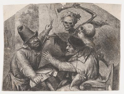 La muerte y los jugadores de cartas de Jan Lievens
