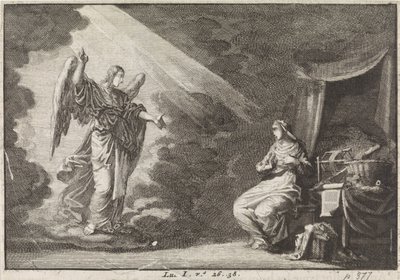 Anunciación de Jan Luyken