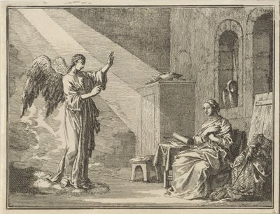 Anunciación de Jan Luyken
