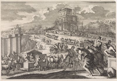 Construcción del Templo de Salomón de Jan Luyken