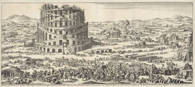 Construcción de la Torre de Babel de Jan Luyken
