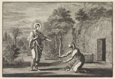 Cristo se aparece a María Magdalena de Jan Luyken