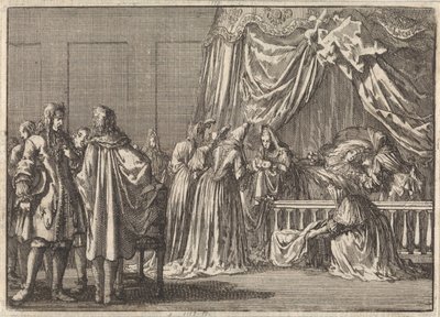 Nacimiento del hijo del rey Jaime II de Inglaterra, 1688 de Jan Luyken
