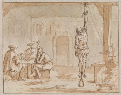 Geleyn el zapatero es torturado en Breda en 1572 de Jan Luyken