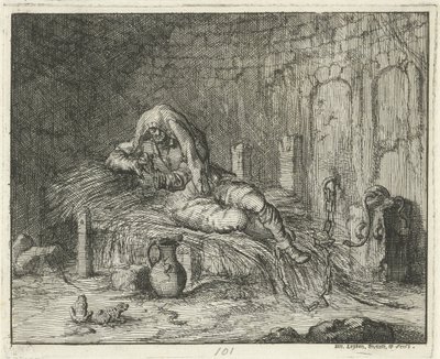 Georg Wanger en la prisión de Bressanone, 1591 de Jan Luyken