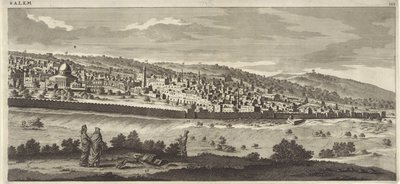 Vista de Jerusalén (placa derecha) de Jan Luyken