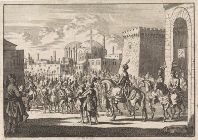 Entrada del Sultán Mustafa II a Constantinopla, 1695 de Jan Luyken