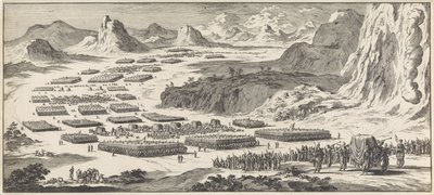 Tour del Ejército de las Doce Tribus de Israel con el Tabernáculo de Jan Luyken