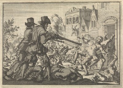 Asesinato de los reformados en Tirano, 1620 de Jan Luyken