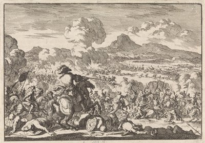 Victoria del príncipe Eugenio sobre los turcos en el Tisza, 1697 de Jan Luyken