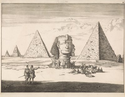 Pirámides y Esfinge de Giza de Jan Luyken
