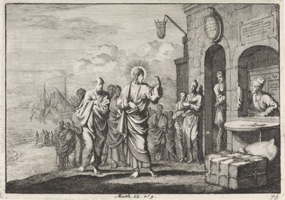 La vocación de Mateo de Jan Luyken