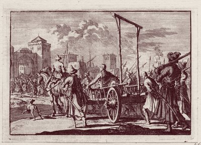 Stenka Razin antes de la ejecución en Moscú, 1698 de Jan Luyken