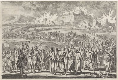 Destrucción de Jerusalén por el ejército babilónico de Jan Luyken
