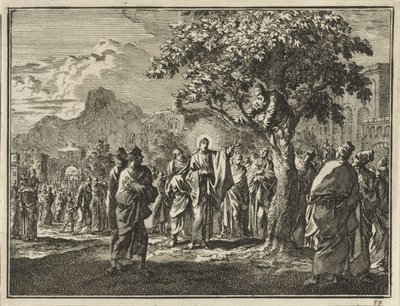 Zaqueo en la higuera de Jan Luyken
