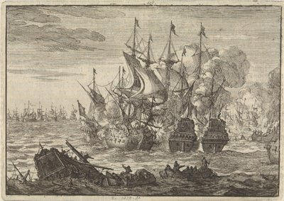 Batalla de Beachy Head, 1690 de Jan Luyken