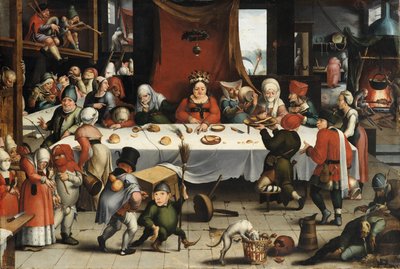 Banquete burlesco, c. 1550 de Jan Mandyn
