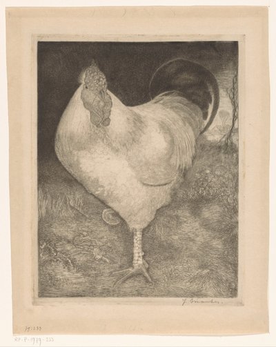 Gallo en una pata de Jan Mankes (signed by artist)