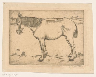 Caballo de Jan Mankes (signed by artist)