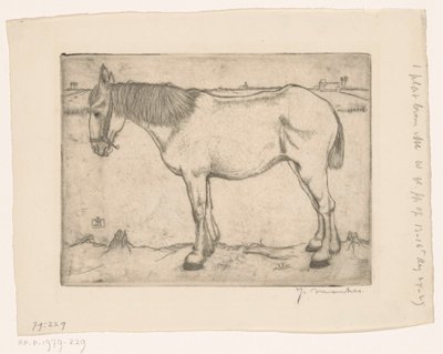 Caballo de Jan Mankes (signed by artist)