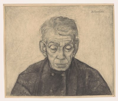 Retrato de Douwe de Groot de Jan Mankes (signed by artist)