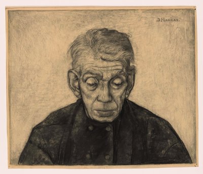 Douwe visto de frente de Jan Mankes