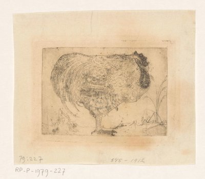 Gallo acurrucado de Jan Mankes