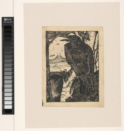 Cuervo sobre abedul de Jan Mankes