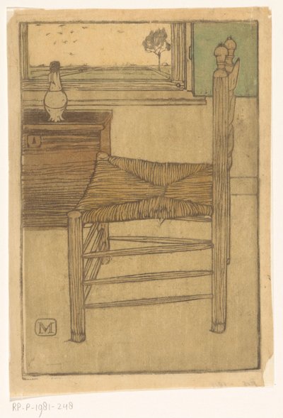 Silla con asiento ribeteado de Jan Mankes