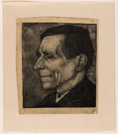 Padre de Jan Mankes, casi de perfil hacia la izquierda de Jan Mankes
