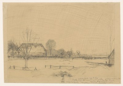 Paisaje invernal en Eerbeek de Jan Mankes
