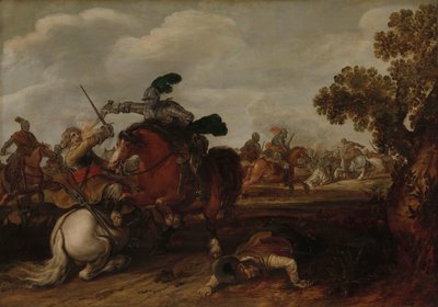 Una carga de caballería de Jan Martszen de Jonge