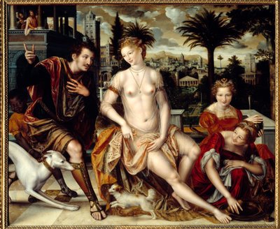 David y Betsabé de Jan Massys or Metsys