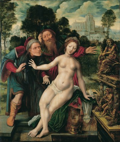 Susana y los ancianos de Jan Massys or Metsys