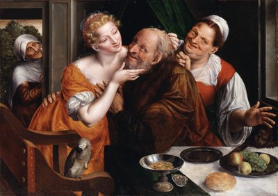 La pareja mal avenida de Jan Massys or Metsys